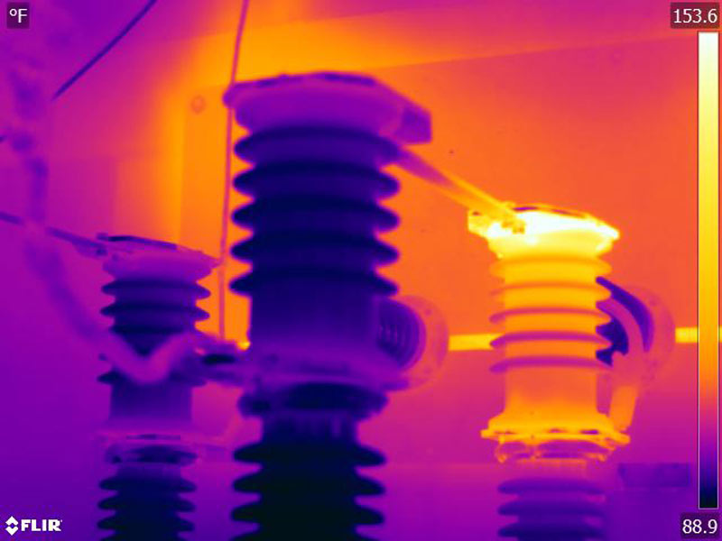 Infrared inspection of electrical equipment
